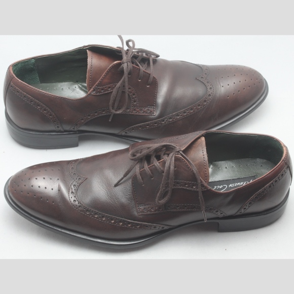 Kenneth Cole Brown Leather Oxford - Picture 1 of 8